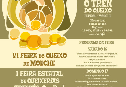 Máis de 50 expositores participarán na VI Feira do Queixo de Moeche e I Feira estatal de Queixarías Artesás QueRed